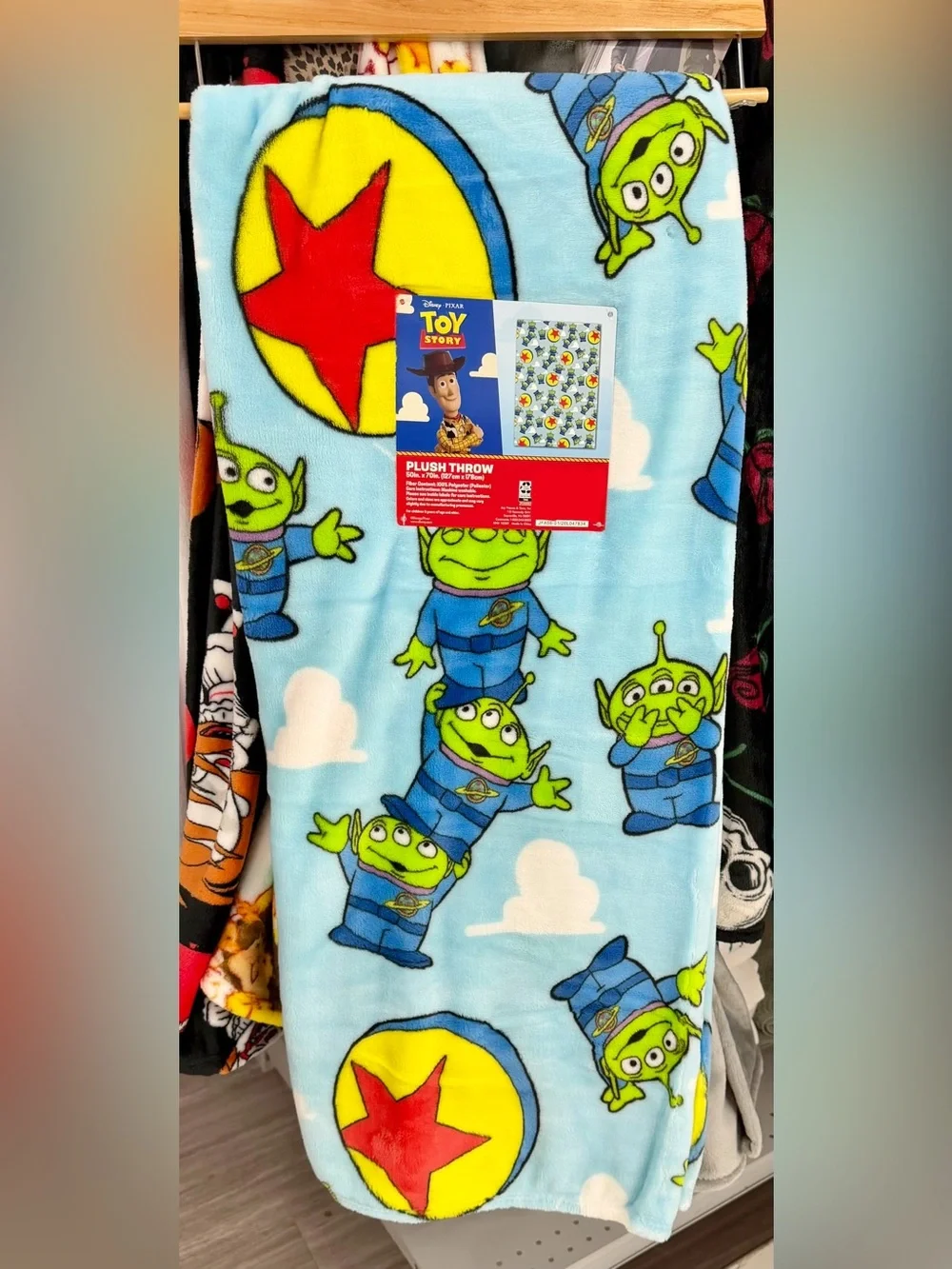 NEW RELEASE pixar toy story plush blanket throw